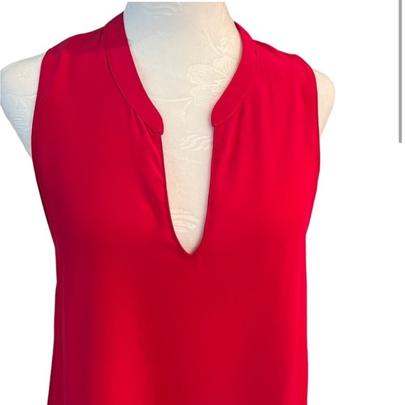 Amanda Uprichard Red Flowy Sleeveless Dress Size Small - Picture 3 of 6